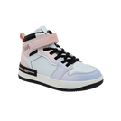 נעלי ספורט אופנה סקייט גבוהות - לבן-סגול-קורל