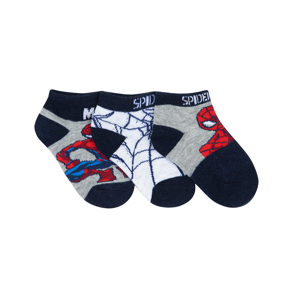 מארז 3 קרסוליות בנים ספיידרמן מארוול - נעלי נמרוד