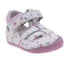 סנדלי צעד ראשון LULU אלפנטן - לבן-פרחוני