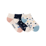 מארז 3 קרסוליות לב צבעוני - נעלי נמרוד