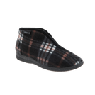 נעלי בית "קיפי" משובצות רוכסן (מידות 35-46) - שחור-אפור