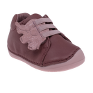 נעלי צעד ראשון עור LULU אלפנטן - בורדו-שילוב