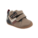 נעלי צעד ראשון עור LULU אלפנטן - חום-שחור