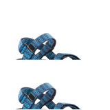 סנדלי שורש קלאסי משולשים כחול - נעלי נמרוד