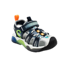 סנדלי ספורט סגורים נמרוד - לבן-כחול-ירוק