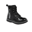 מגף אופנה 21EAST - שחור-עור-נובוק