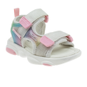 סנדלי ספורט פעוטות - לבן-שילוב