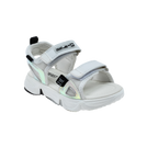 סנדלי פלטפורמה 21EAST - לבן-שחור