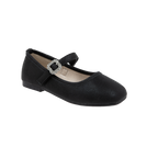 נעלי בלרינה אבזם יהלומים - שחור