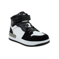 נעלי ספורט אופנה סקייט גבוהות - לבן-שחור-אפור