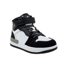 נעלי ספורט אופנה סקייט גבוהות - לבן-שחור-אפור