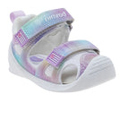 סנדלי צעד ראשון VEGAN נמרוד - לבן-מולטי