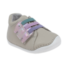 נעלי צעד ראשון עור LULU אלפנטן - בז