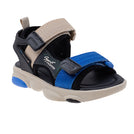 סנדלי ספורט פעוטות - שחור-בז-כחול