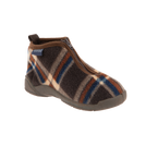 נעלי בית משובצות - קיפי נמרוד - חום-שילוב