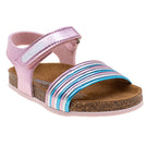 סנדלי שעם בנות - ורוד-כסוף