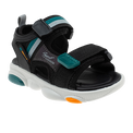 סנדלי ספורט פעוטות - שחור-ירוק