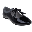 בלרינה שרוך - שחור-לק