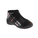 נעלי בית משובצות - קיפי נמרוד - שחור-אפור