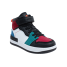 נעלי ספורט אופנה סקייט גבוהות - לבן-שחור-אדום