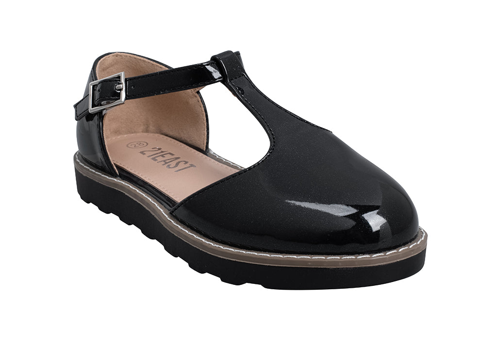 בלרינה לק שחור 21EAST - נעלי נמרוד