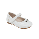 נעלי בלרינה פעוטות - לבן-כסוף