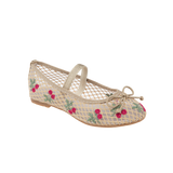 נעלי בלרינה רשת פרחוני - נעלי נמרוד