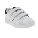 נעלי ספורט אופנה 3 צמדנים - לבן-זהב