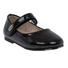 נעלי בלרינה פעוטות - שחור-כסוף