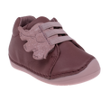 נעלי צעד ראשון עור LULU אלפנטן - בורדו-שילוב
