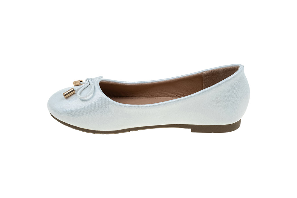 בלרינה לבן נוצץ 21EAST - נעלי נמרוד