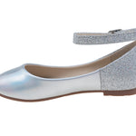 בלרינה סגירת קרסול כסוף - 21EAST - נעלי נמרוד