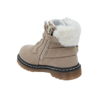 מגפון עור בשילוב פרווה אלפנטן - נעלי נמרוד