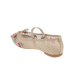 נעלי בלרינה רשת פרחוני - נעלי נמרוד