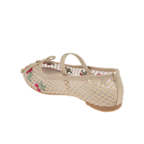 נעלי בלרינה רשת פרחוני - נעלי נמרוד