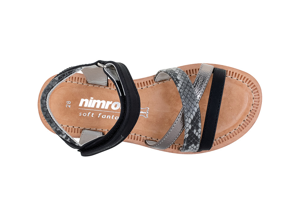 סנדלים פסים אלכסוניים - נעלי נמרוד