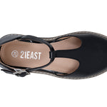 בלרינה לק שחור 21EAST - נעלי נמרוד