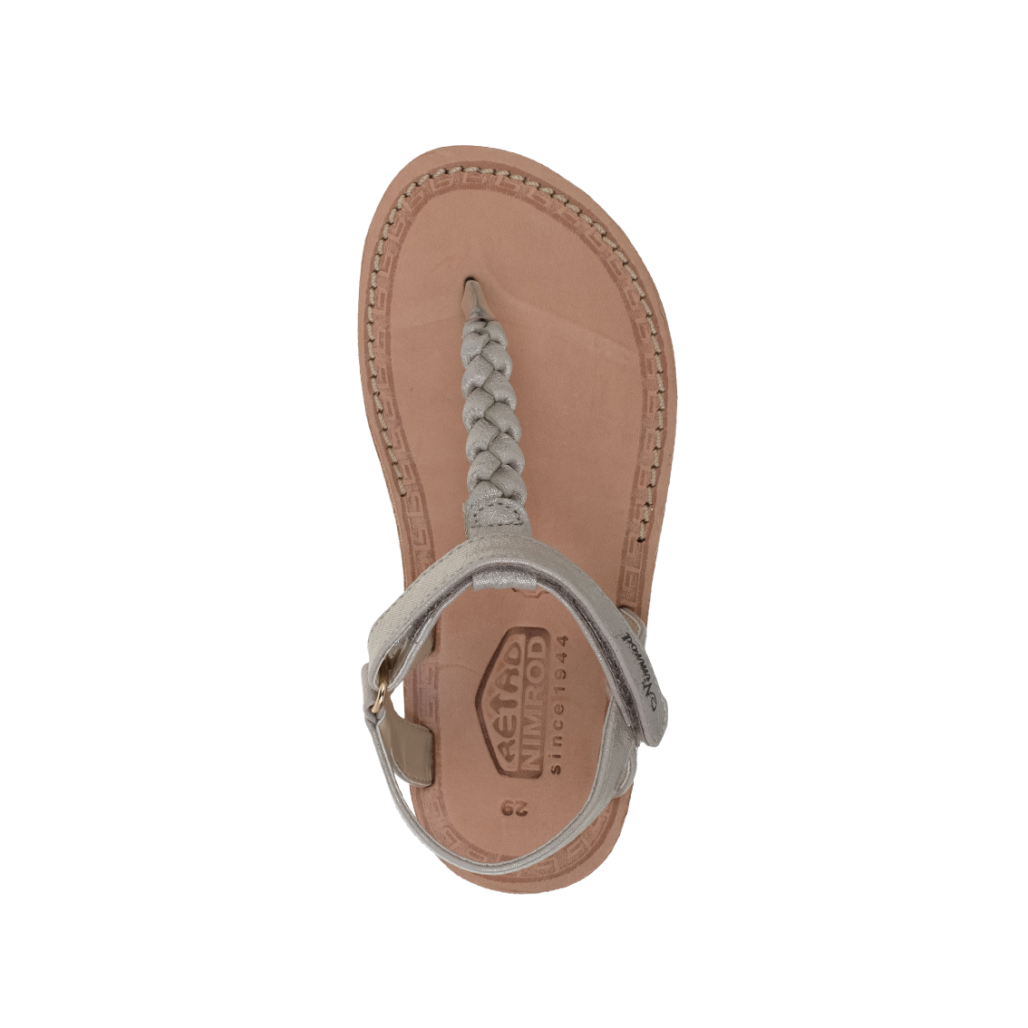 סנדלי בנות אצבע צמה - נעלי נמרוד