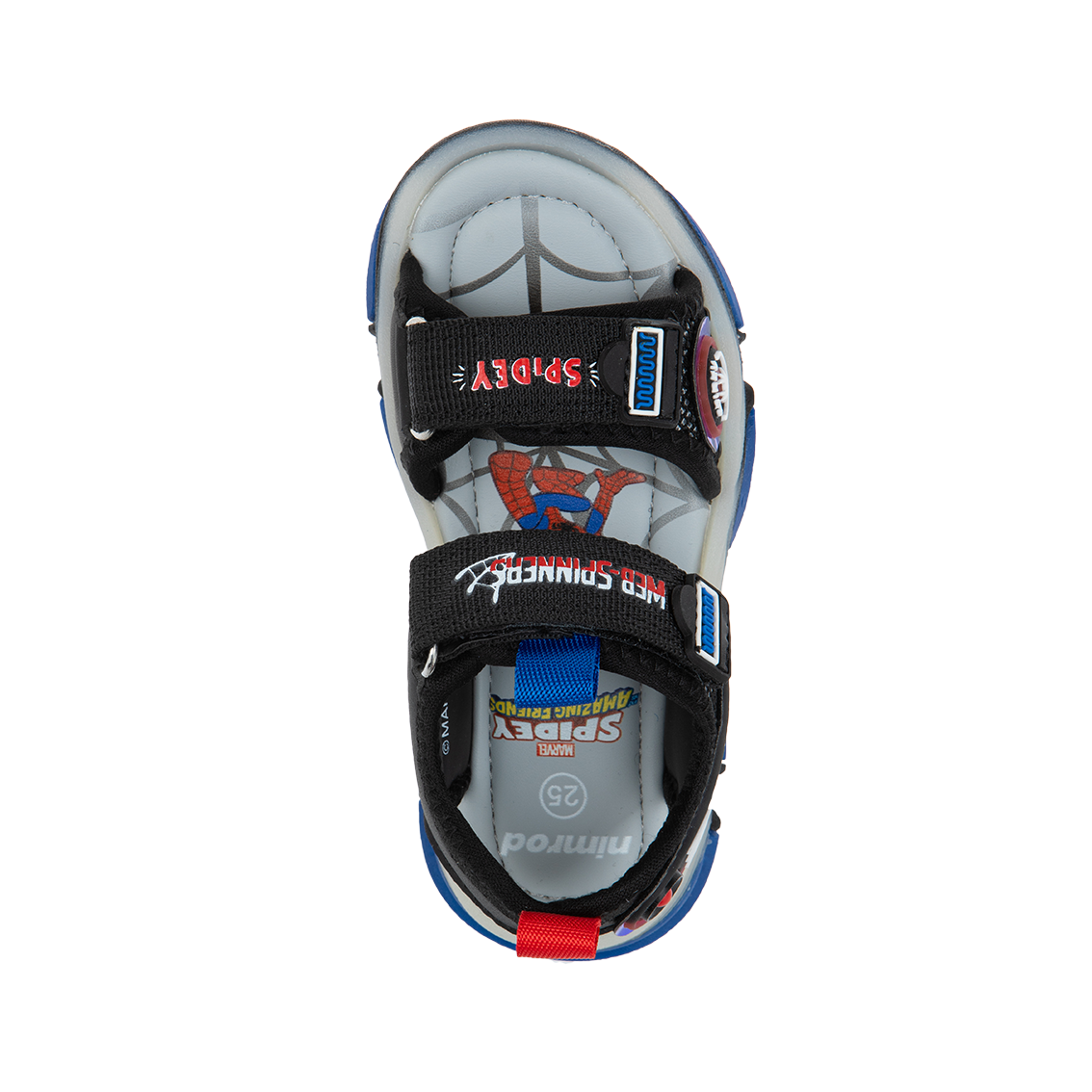 סנדלים ספיידי מארוול דיסני - נעלי נמרוד