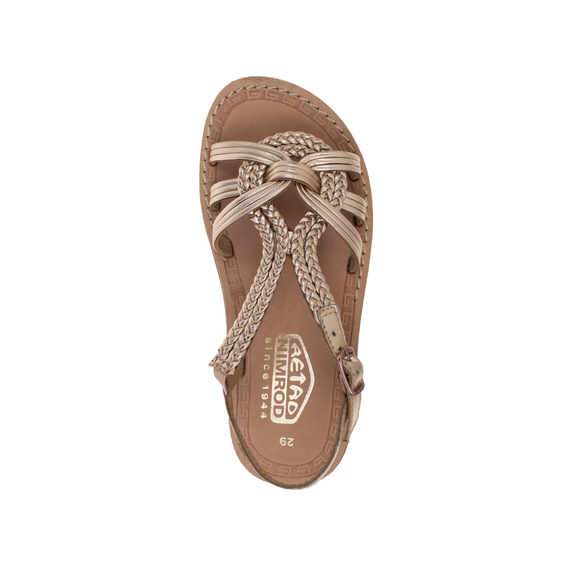 סנדלי בנות מטאליים - נעלי נמרוד