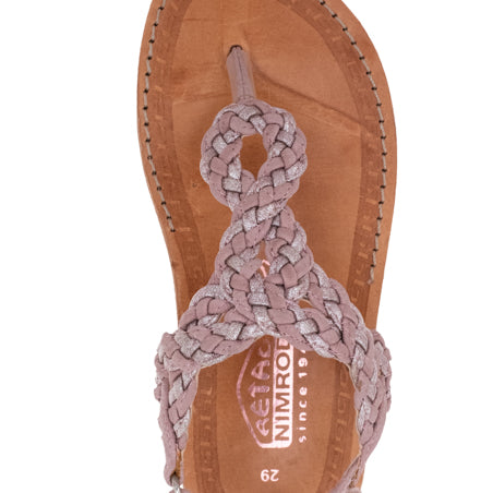 סנדלי אצבע קלועים נמרוד - נעלי נמרוד