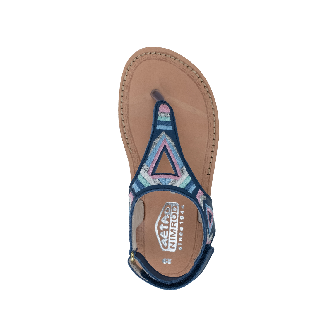 סנדלי בנות אצבע אתניים - נעלי נמרוד