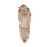 נעלי בלרינה רשת פרחוני - נעלי נמרוד