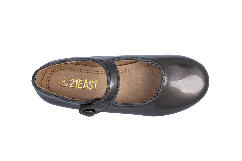 בלרינה צמדן כסוף מבריק - 21EAST - נעלי נמרוד