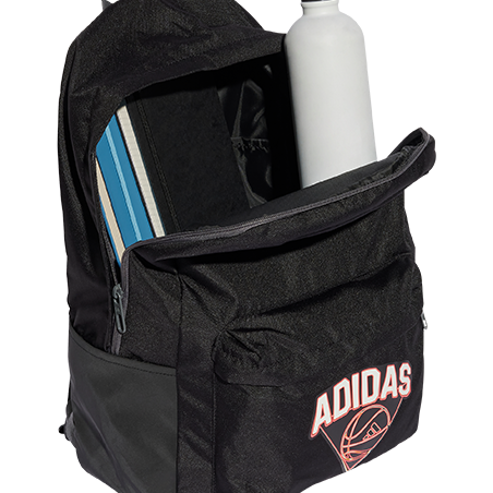 תיק ספורט אדידס CL BPK HOOPS BLACK - נעלי נמרוד