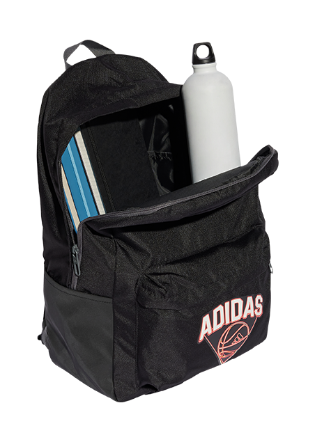 תיק ספורט אדידס CL BPK HOOPS BLACK - נעלי נמרוד