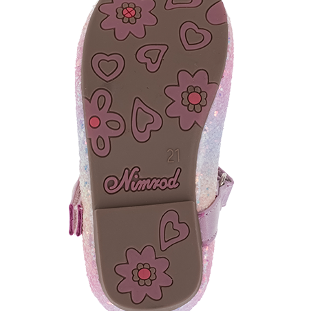 נעלי בלרינה פעוטות נצנצים - נעלי נמרוד